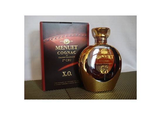 COGNAC MENUET XO ''LORA OR'' GRANDE CHAMPAGNE, cognac menuet xo